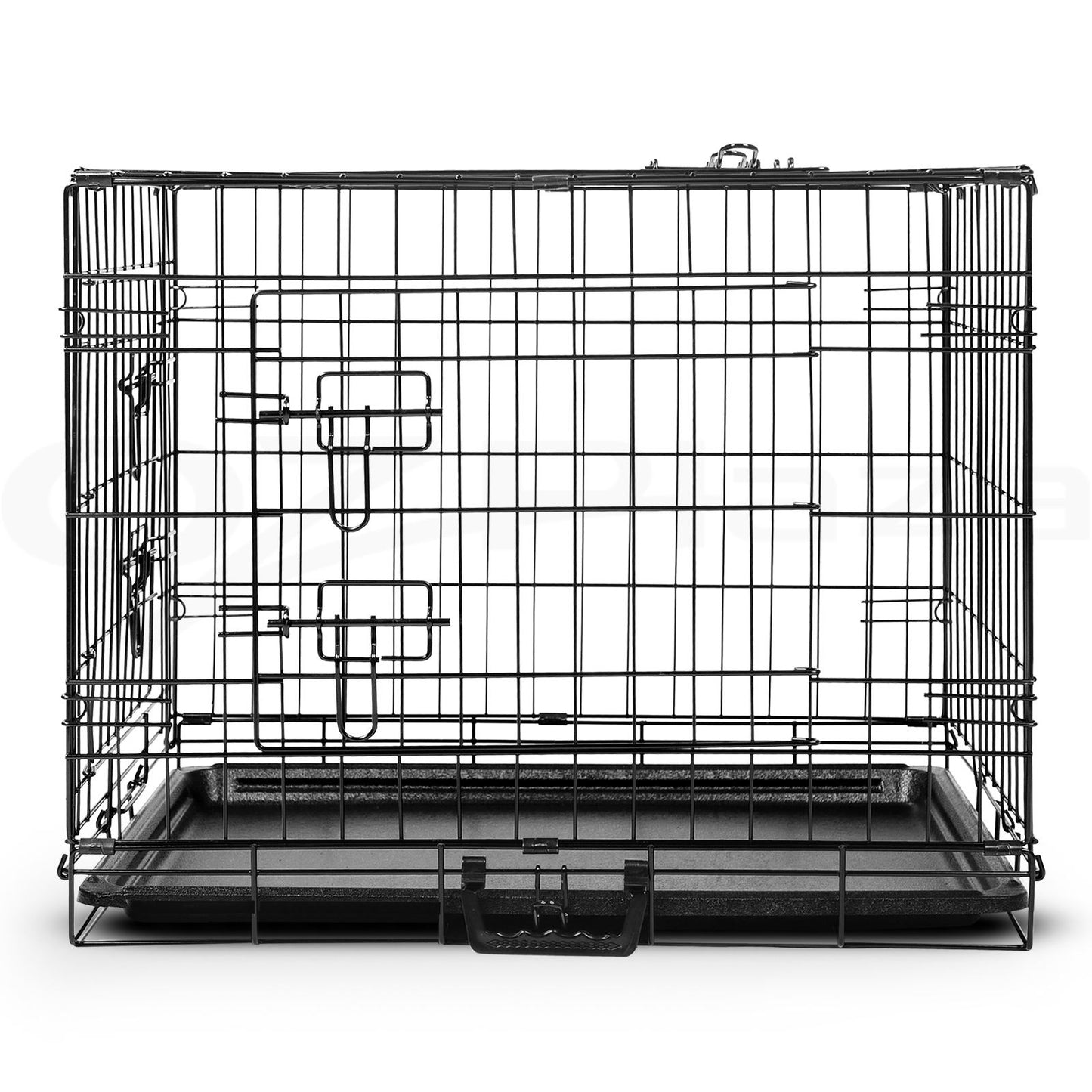 I.Pet Dog Cage Crate 24" Large Puppy Rabbit Cat Foldable Metal Kennel Portable