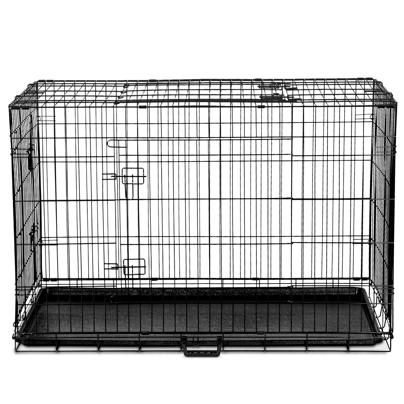 I.Pet Dog Cage Crate 24" Large Puppy Rabbit Cat Foldable Metal Kennel Portable