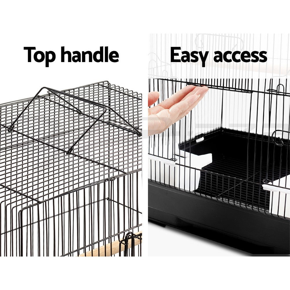 I.Pet Bird Cage Large Bird Cages Aviary Budgie Cage Parrot Pet Small Stand 88CM