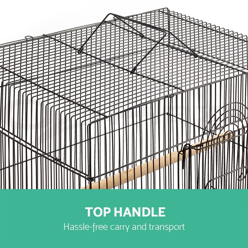 I.Pet Bird Cage Large Bird Cages Aviary Budgie Cage Parrot Pet Small Stand 88CM