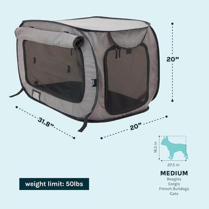 Large Pop Open Kennel, Portable Cat Cage Kennel, Waterproof Pet Bed, Carrier Collection