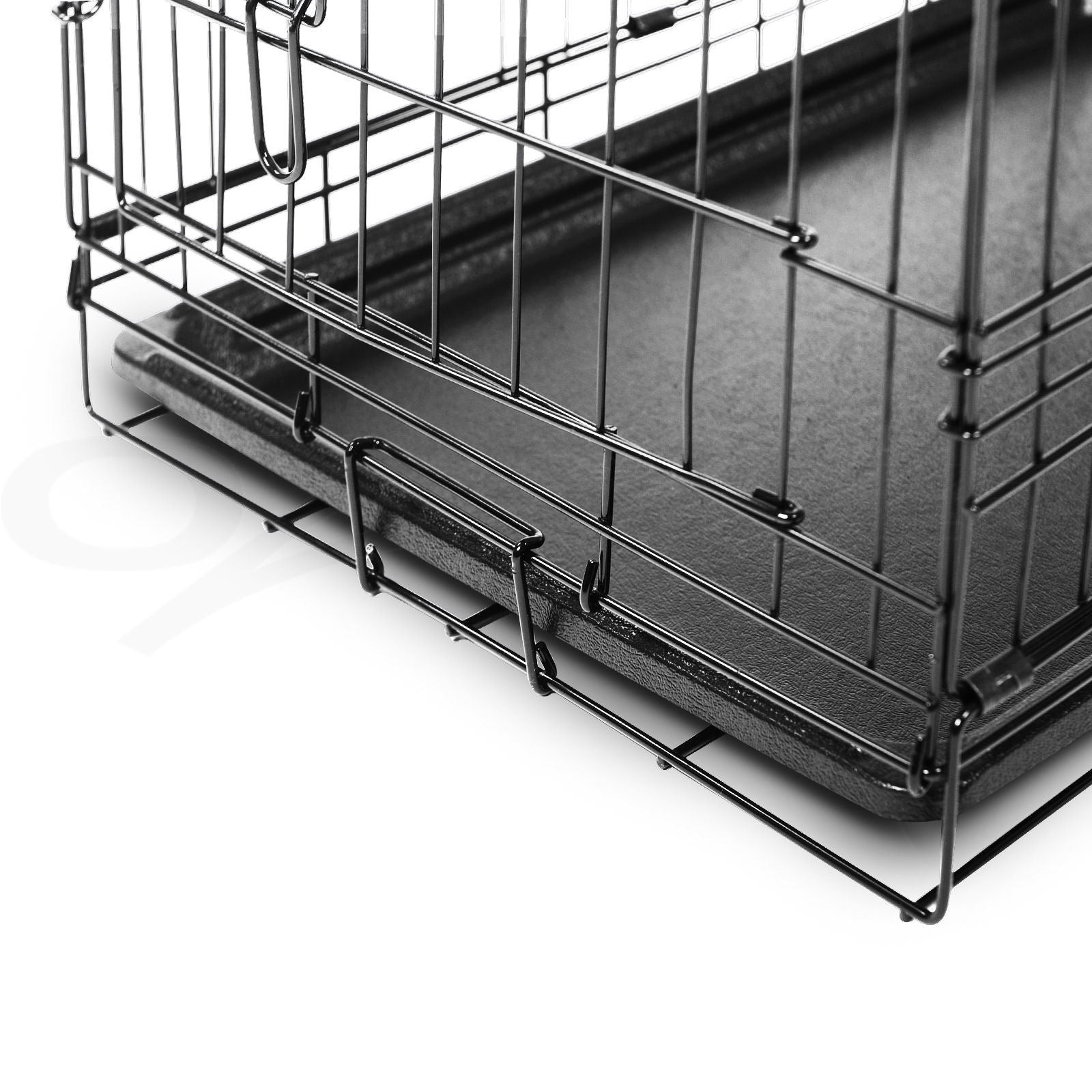 I.Pet Dog Cage Crate 24" Large Puppy Rabbit Cat Foldable Metal Kennel Portable