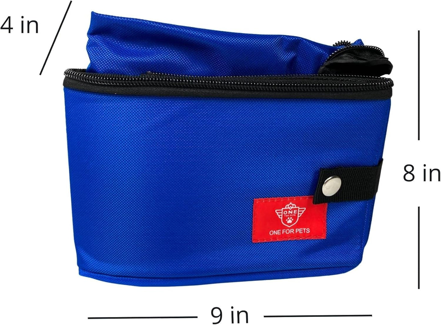Portable 2-In-1 Double Pet Kennel/Shelter, Fabric, Black/Royal Blue 20"X20"X39" - Car Seat-Belt Fixture Included (Litter Box)