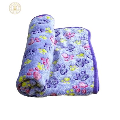 Soft Fluffy High Quality Pet Blanket Cute Cartoon Pattern Pet Mat Warm and Comfortable Blanket for Cat Dogs