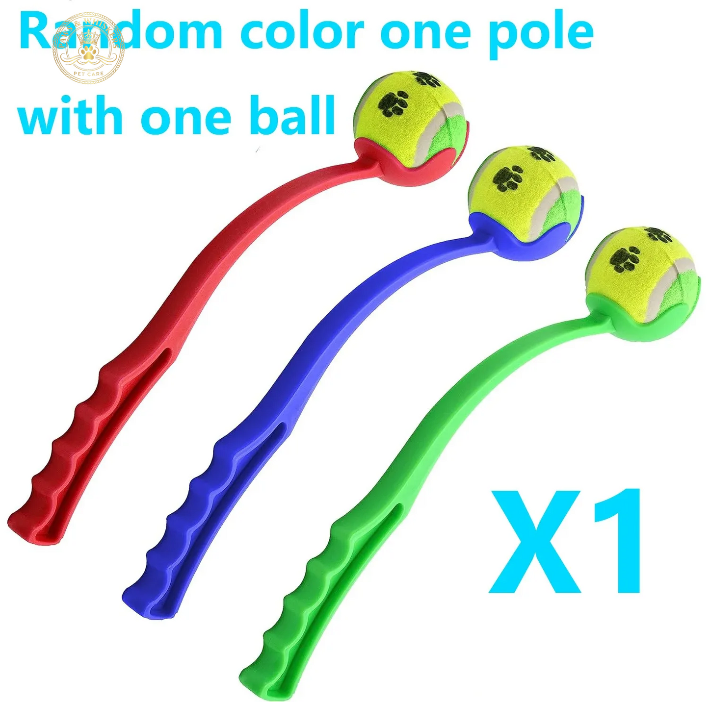 Pet Throwing Stick Dog Hand Throwing Ball Toys Pet Tennis Launcher Pole Outdoor Activities Dogs Training Toys Pet Supplies