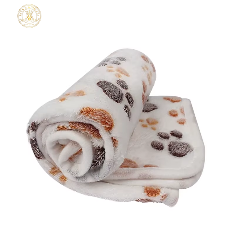 Soft Fluffy High Quality Pet Blanket Cute Cartoon Pattern Pet Mat Warm and Comfortable Blanket for Cat Dogs
