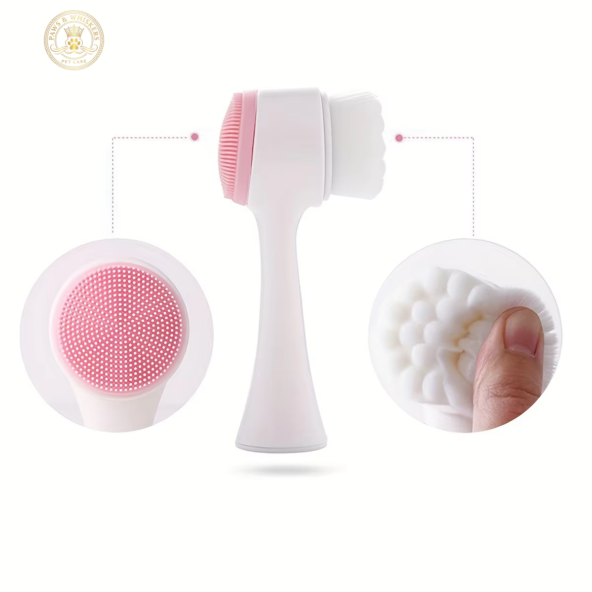 1Pc- Silicone Pet Paw Cleaner & Massage Brush - Dual-Sided Dog Grooming Tool for Healthy Coats and Claws