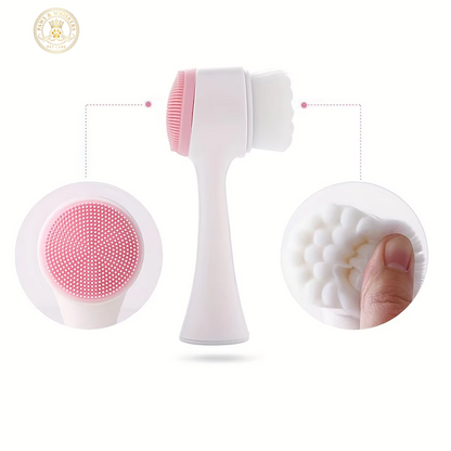 1Pc- Silicone Pet Paw Cleaner & Massage Brush - Dual-Sided Dog Grooming Tool for Healthy Coats and Claws