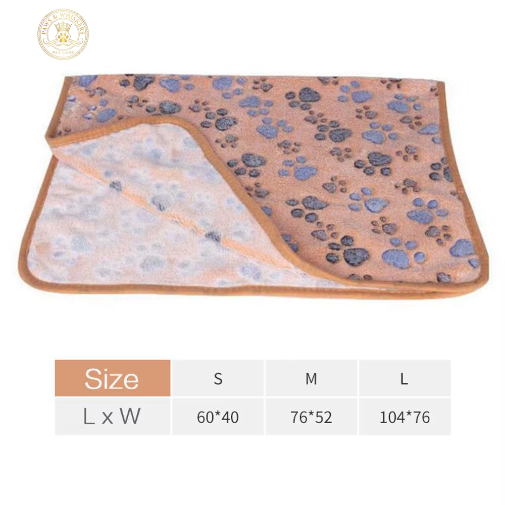 Soft Fluffy High Quality Pet Blanket Cute Cartoon Pattern Pet Mat Warm and Comfortable Blanket for Cat Dogs