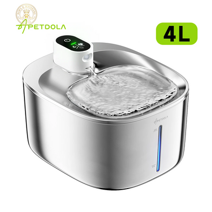 APETDOLA 4L Wireless Cat Water Fountain Auto Sensor Drinking Fountain for Cats Dog Drinker Pet Water Dispenser Accessories