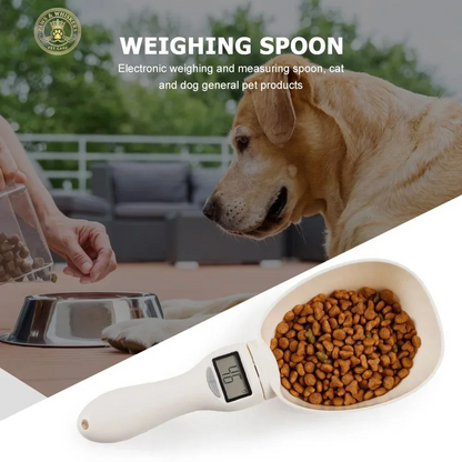 Pet Food Measuring Scoop Electronic Dog Cat Food Measuring Cup Digital Spoon Scale Kitchen Food Scale with LED Display