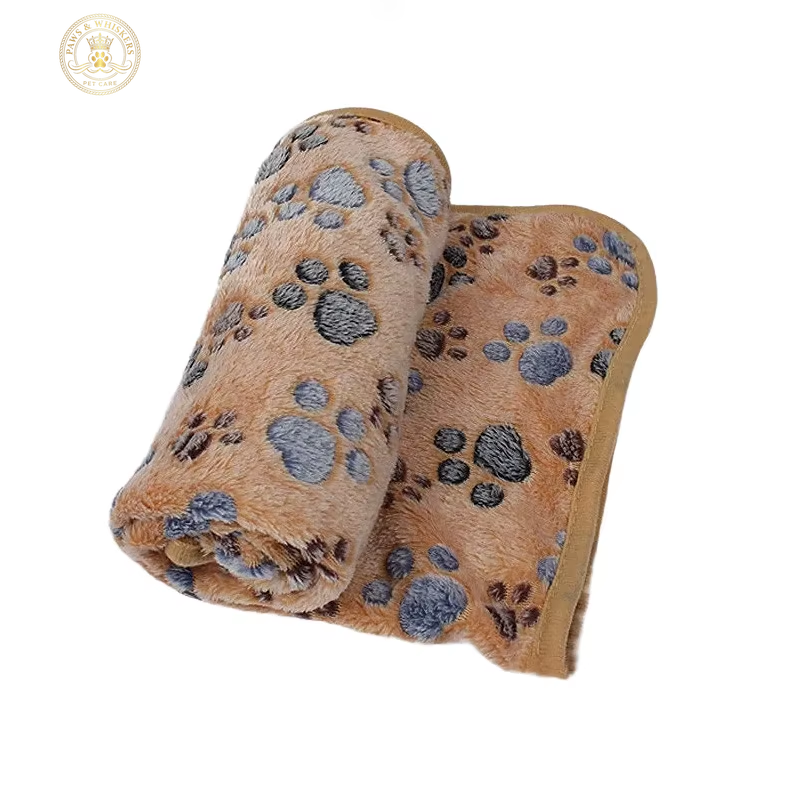 Soft Fluffy High Quality Pet Blanket Cute Cartoon Pattern Pet Mat Warm and Comfortable Blanket for Cat Dogs