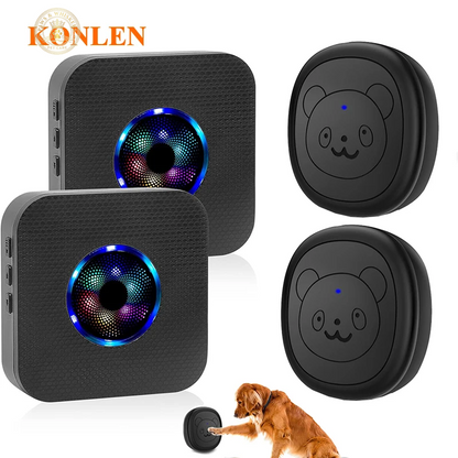 Smart Dog Doorbell Wireless for Potty Training Doggie Food Chime Door Bell Touch Button for Pet Puppy Ring to Go outside KONLEN