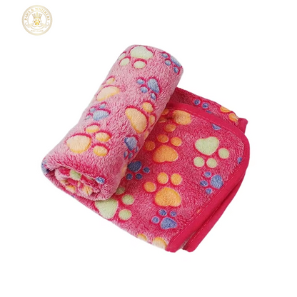 Soft Fluffy High Quality Pet Blanket Cute Cartoon Pattern Pet Mat Warm and Comfortable Blanket for Cat Dogs
