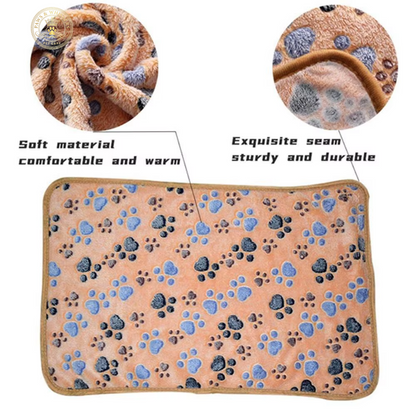 Soft Fluffy High Quality Pet Blanket Cute Cartoon Pattern Pet Mat Warm and Comfortable Blanket for Cat Dogs