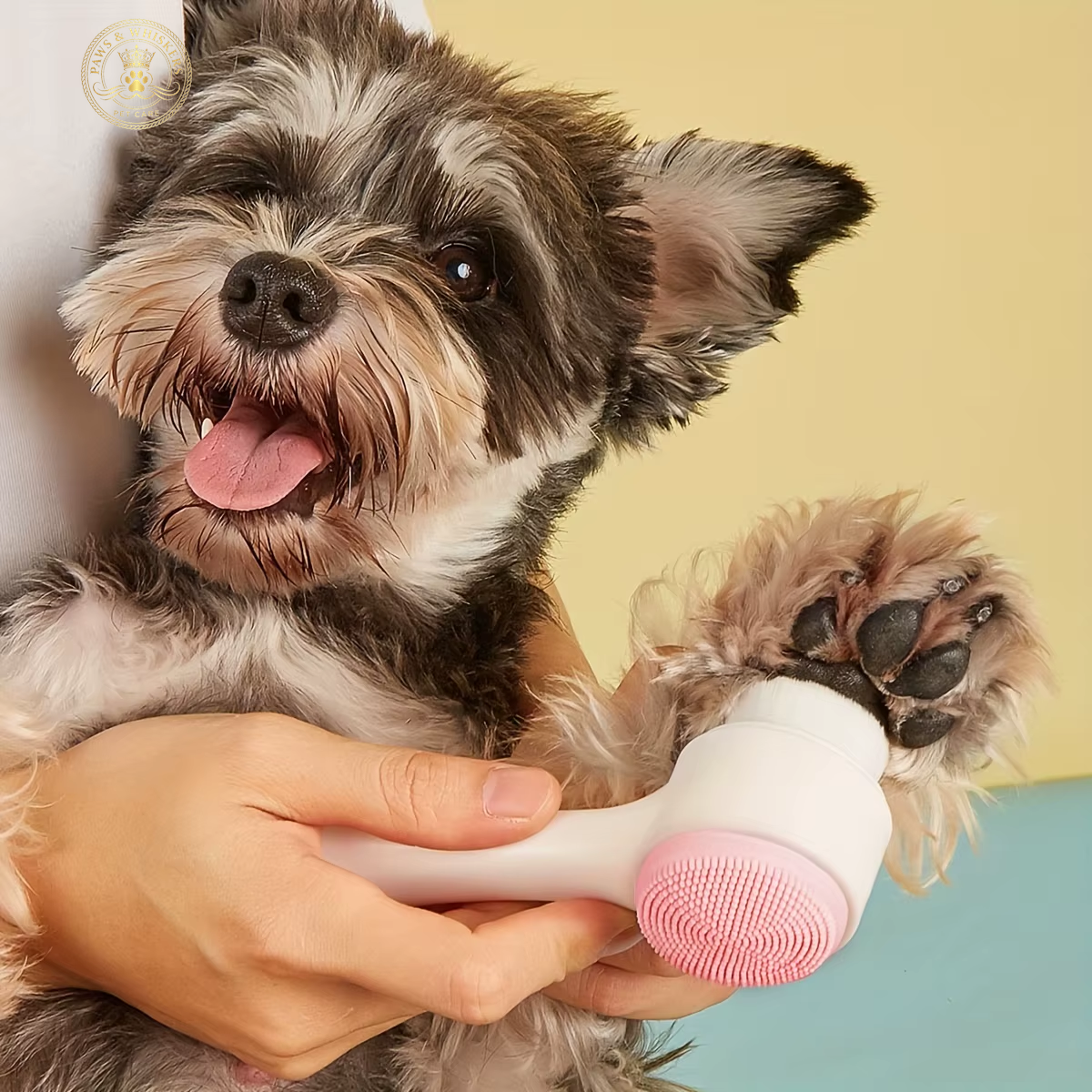 1Pc- Silicone Pet Paw Cleaner & Massage Brush - Dual-Sided Dog Grooming Tool for Healthy Coats and Claws
