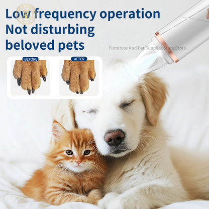 2-In-1 Pet Dog Paw Trimmer Cat Nail Clipper Pet Nail Grinder Dog Cat Hair Trimmer Dog Trimmer Dog Nail Grinder Paw Trimmer