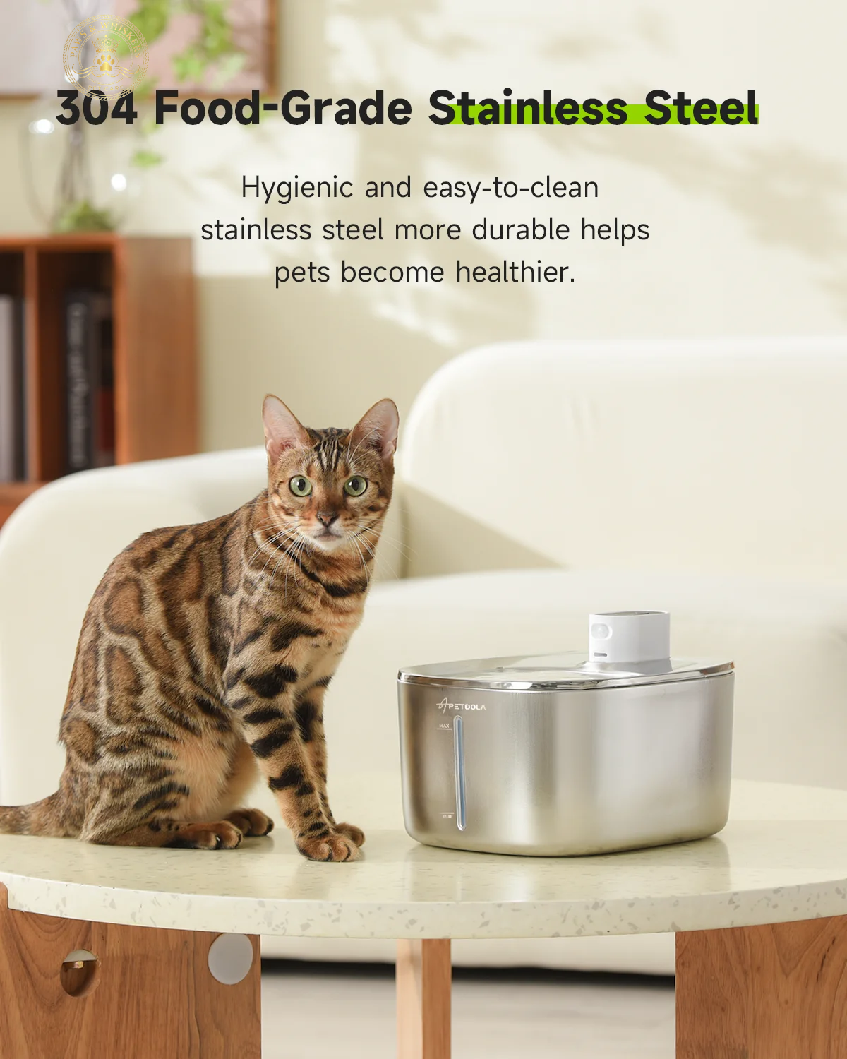 APETDOLA 4L Wireless Cat Water Fountain Auto Sensor Drinking Fountain for Cats Dog Drinker Pet Water Dispenser Accessories